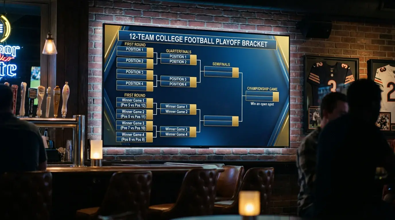 College Football Playoff bracket med tolv lag